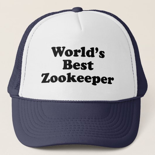 Casquette Le meilleur gardien du zoo du monde (Devant)