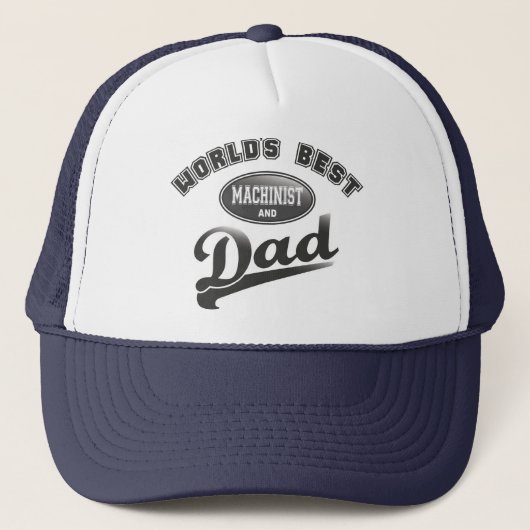 Casquette Le meilleur machiniste et le papa du monde (Devant)