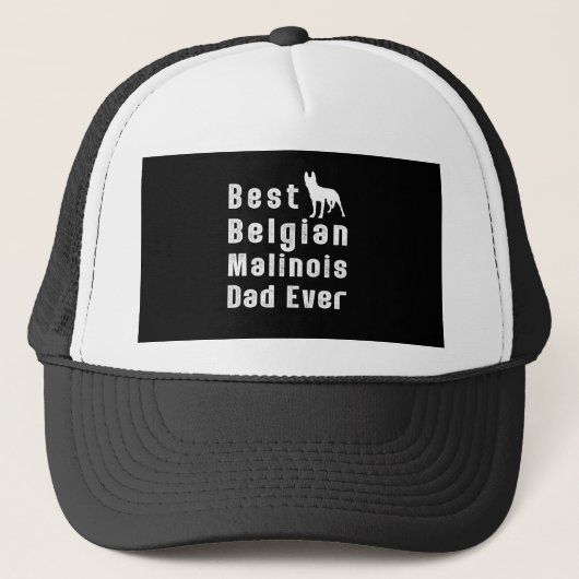 Casquette Le meilleur papa de Malinois de Belge jamais (Devant)