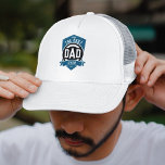 Casquette Le meilleur papa jamais moderne cadeau de Fête des<br><div class="desc">Le meilleur papa jamais design de typographie moderne en bleu,  noir et blanc,  audacieux et simple,  grand cadeau personnalisé pour papa,  futur papa,  ou grand-père à la fête des pères,  anniversaire,  etc. Personnalisez-le avec vos propres mots et couleurs.</div>