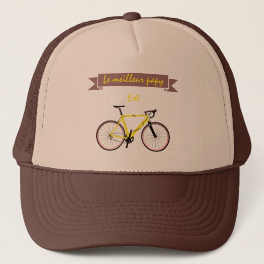 Casquette Le meilleur papy est cycliste (Devant)