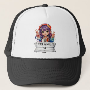 Casquette Le Merch anti-Trump contre la paix et l'amour