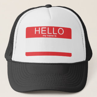 Casquette Le modèle bonjour mon nom est