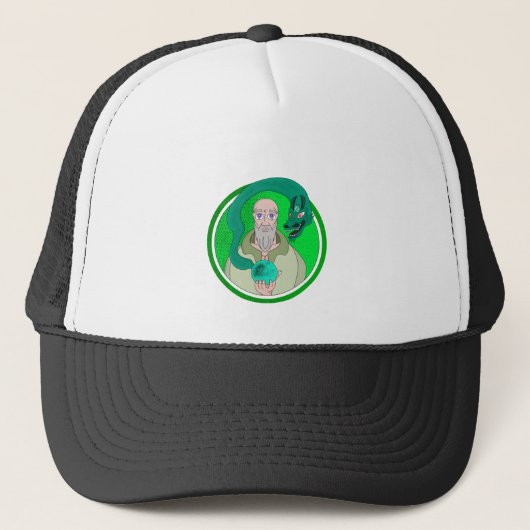 Casquette Le moine et le dragon (Devant)
