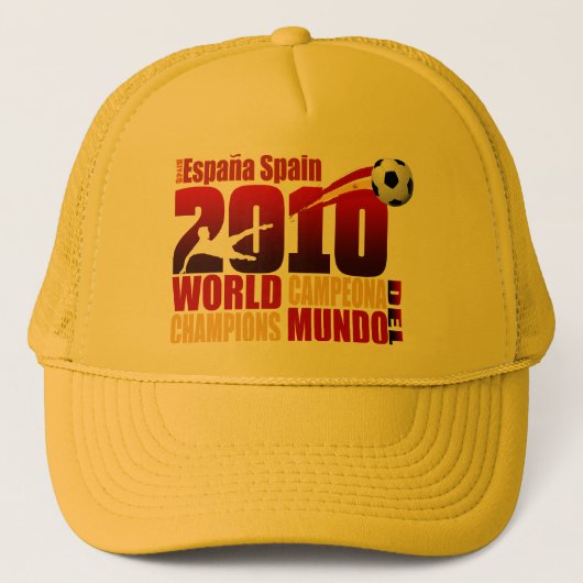 Casquette Le monde de l'Espagne soutient España 2010 (Devant)