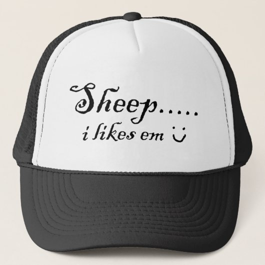 Casquette Le mouton ..... I aime la fin de support (Devant)
