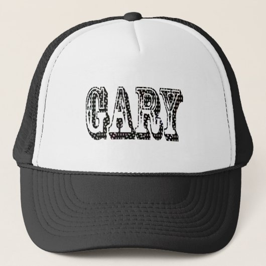 Casquette "Le nom de Gary dans une vérification dimensionnel (Devant)