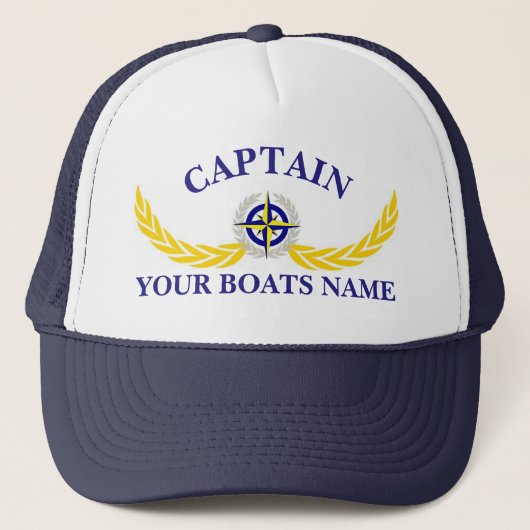 Casquette Le nom personnalisé de bateau embarque des (Devant)