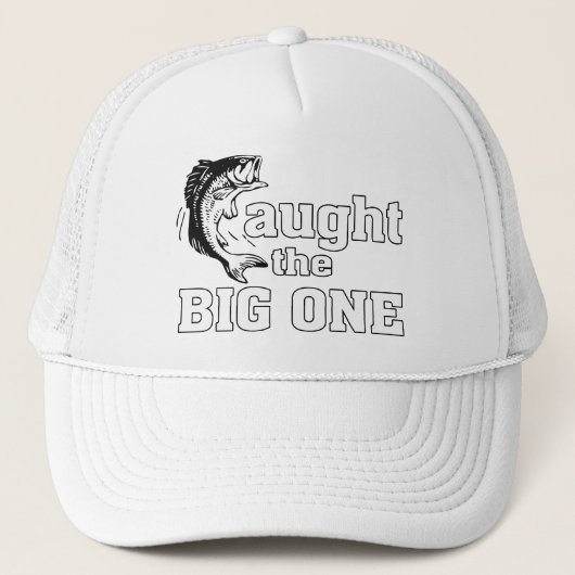 Casquette Le pêcheur a attrapé le grand (Devant)