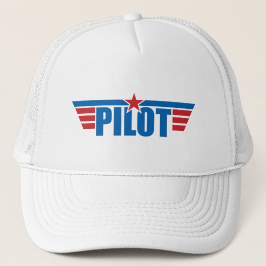 Casquette Le pilote s'envole l'insigne - aviation (Devant)