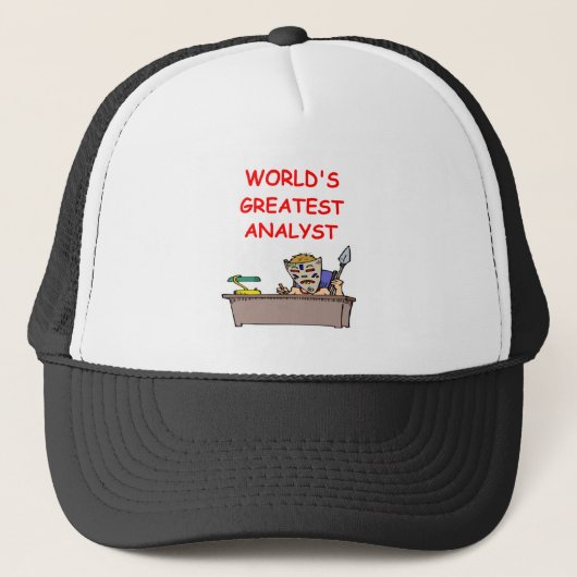 Casquette le plus grand analyste du monde (Devant)