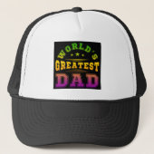 Casquette Le plus grand cadeau de Fête des pères papa du mon (Devant)