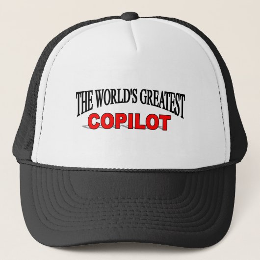Casquette Le plus grand co-pilote du monde (Devant)