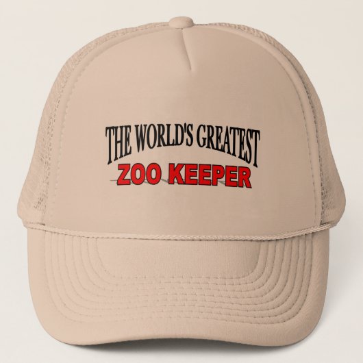 Casquette Le plus grand gardien de zoo du monde (Devant)
