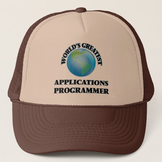 Casquette Le plus grand programmeur des applications du (Devant)