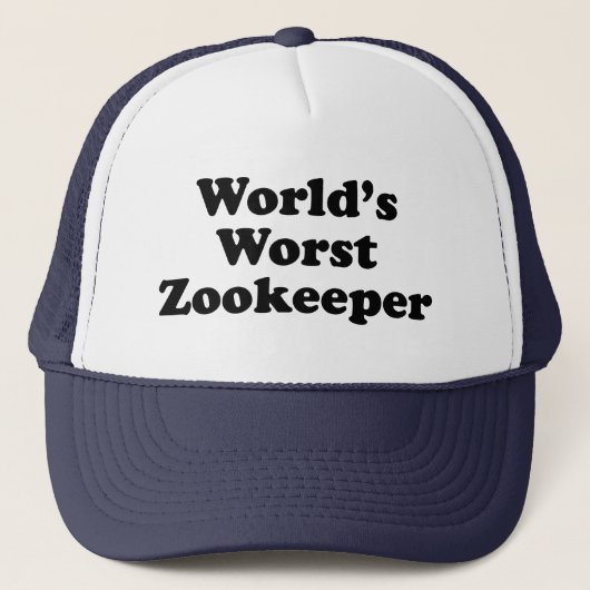 Casquette le plus mauvais gardien du zoo du monde (Devant)