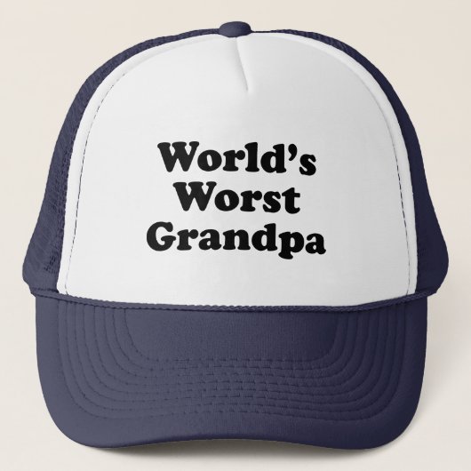 Casquette Le plus mauvais grand-papa du monde (Devant)