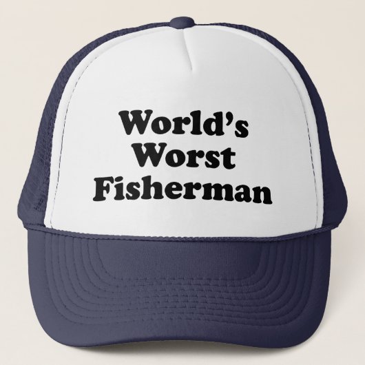 Casquette Le plus mauvais pêcheur du monde (Devant)