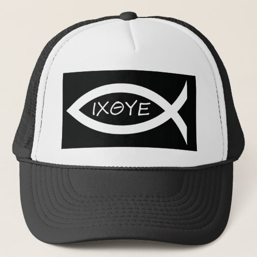 Casquette Le poisson est blanc (Devant)