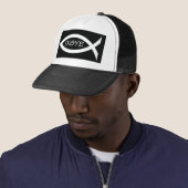 Casquette Le poisson est blanc (En situation)