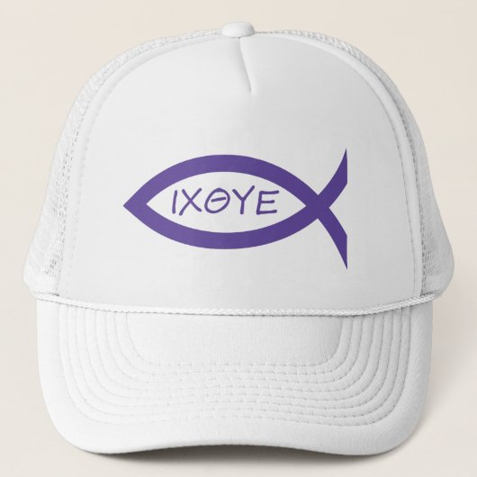 Casquette Le poisson est violet (Devant)