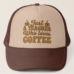 Casquette Le professeur aime l'art des mots de café 