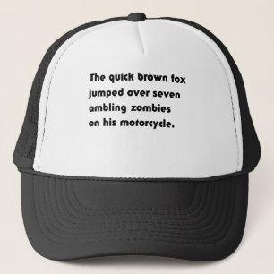 Casquette Le Renard Brun Rapide A Sauté Par-Dessus... T-Shir