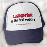 Casquette Le rire est le meilleur remède | Citation drôle<br><div class="desc">Le rire est le meilleur remède. Un proverbe bien utilisé,  mais n'importe quel médecin,  infirmière ou assistant de soins signalera rapidement au moins une exception très importante! Une citation amusante qui va sûrement vous faire le centre de l'attention.</div>