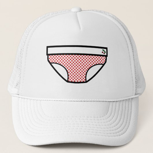 Casquette Le rouge pointille le slip (Devant)