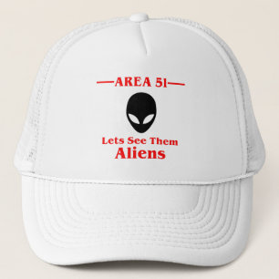 Casquette Le secteur 51 laisse les voir des aliens drôles
