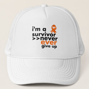 Casquette Le survivant de leucémie n'abandonnent jamais