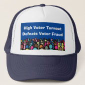 Casquette Le taux de participation élevé défavorise la fraud (Devant)