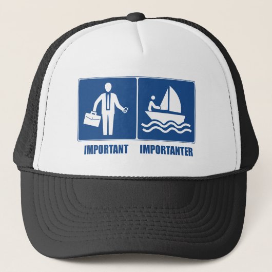 Casquette Le Travail Est Important, La Voile Est Importante (Devant)