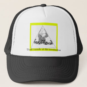 Casquette le tretra, pensent en dehors de au tétraèdre