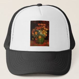 Casquette Le vase vintage à peinture de Van Gogh fleurit des