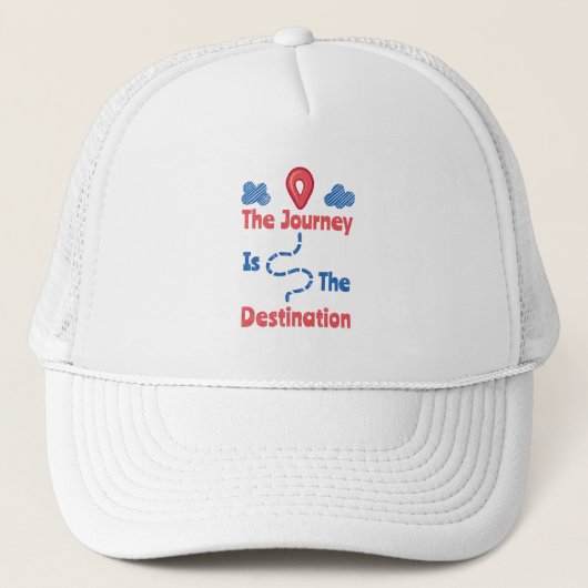 Casquette Le voyage est la destination (Devant)