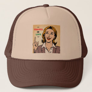 Casquette Le Voyage Est Un Chapeau De Camion À Vie