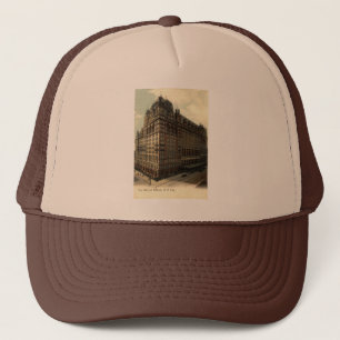 Casquette Le Waldorf cru 1908 d'Astoria, New York City