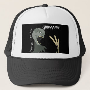 Casquette Le zombi végétarien veut Graaaains !