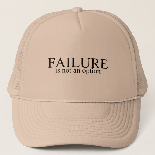 Casquette L'échec n'est pas une option (Devant)