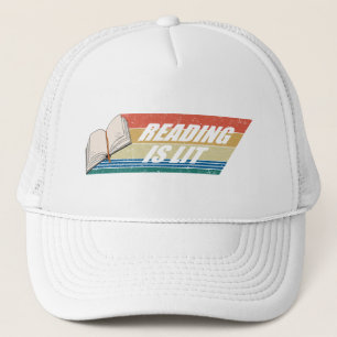 Casquette Lecture est Lit - Lecture Livres Vintage Retro