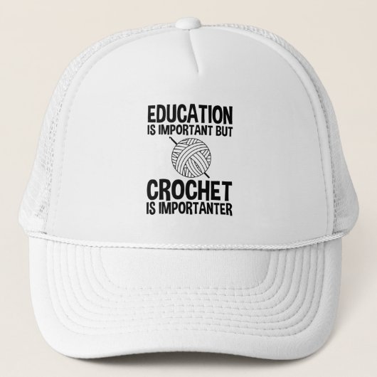 Casquette L'Éducation Est Importante, Mais Le Crochet Est Im (Devant)