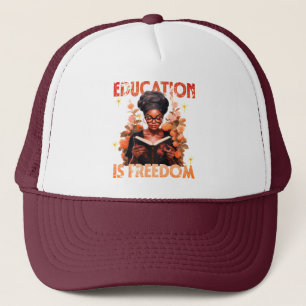 Casquette L'éducation est la liberté Livres enseignants Hist