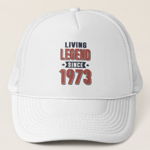 Casquette Légende vivante depuis 1973 Cadeau d'anniversaire
