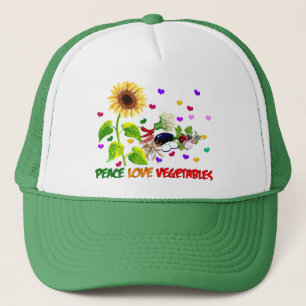 Casquette Légumes d'amour de paix