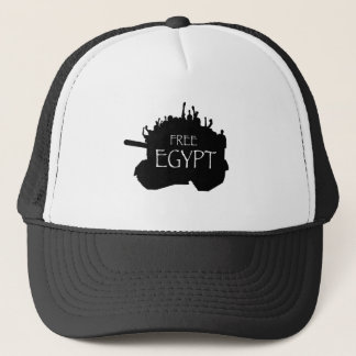 Casquette L'Egypte libre avec des protestataires