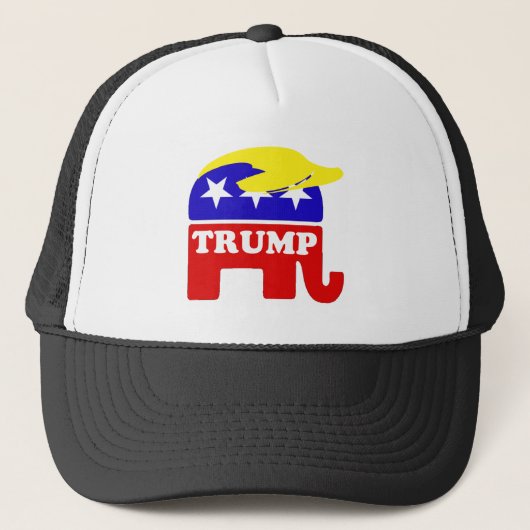 Casquette L'éléphant de républicain de postiche de Donald (Devant)