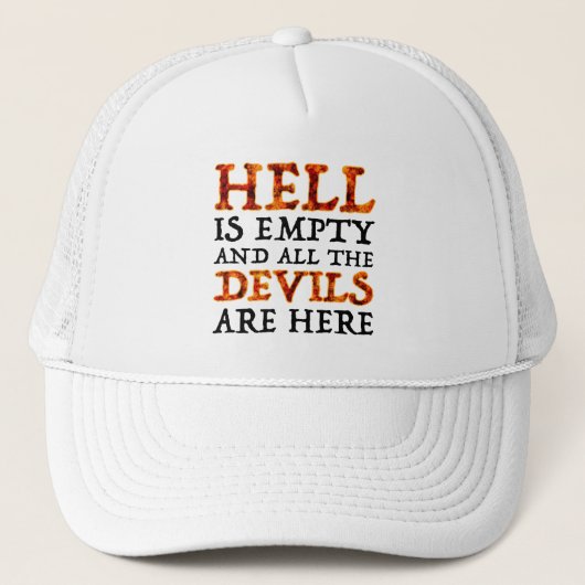 Casquette L'Enfer Est Vide Et Tous Les Diables Sont Là (Devant)