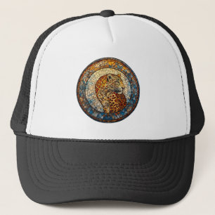 Casquette Léopard aux tons chauds et froids