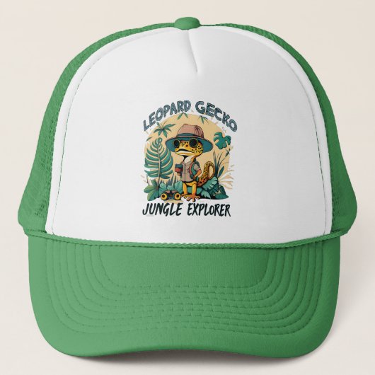 Casquette Leopard Gecko Jungle Explorer : Aventure sauvage (Devant)